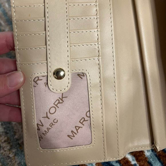 Marc New York Andrew Marc Snake Print White and Gold Crossbody - Picture 7 of 9